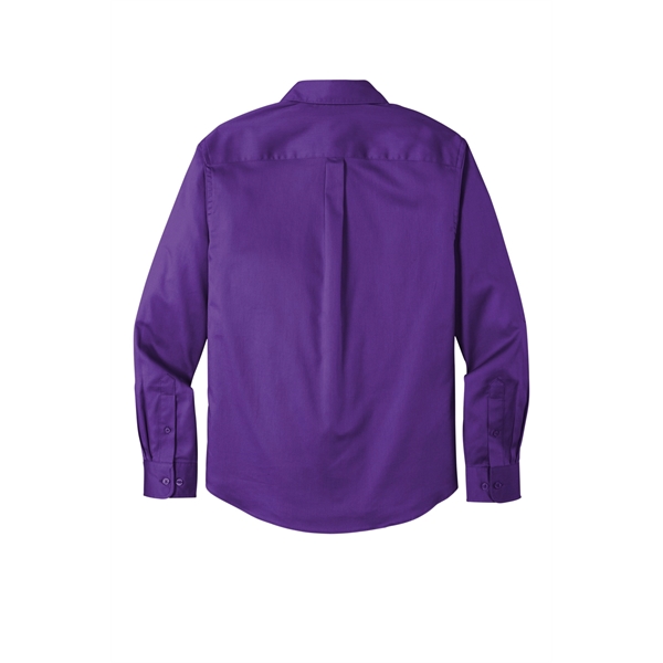 Port Authority Long Sleeve SuperPro React Twill Shirt. - Port Authority Long Sleeve SuperPro React Twill Shirt. - Image 44 of 91