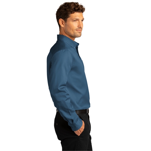 Port Authority Long Sleeve SuperPro React Twill Shirt. - Port Authority Long Sleeve SuperPro React Twill Shirt. - Image 47 of 91