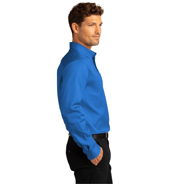 Port Authority Long Sleeve SuperPro React Twill Shirt. - Port Authority Long Sleeve SuperPro React Twill Shirt. - Image 62 of 91