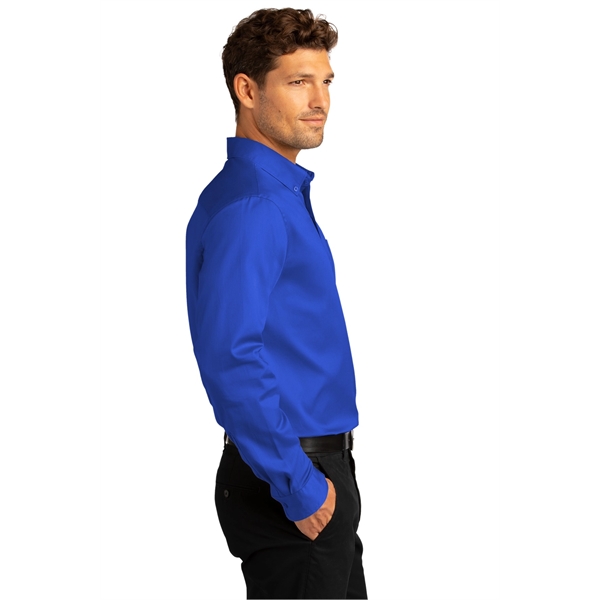 Port Authority Long Sleeve SuperPro React Twill Shirt. - Port Authority Long Sleeve SuperPro React Twill Shirt. - Image 72 of 91