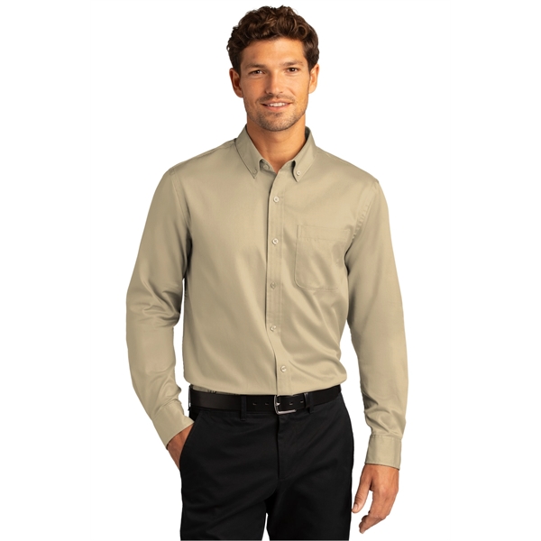 Port Authority Long Sleeve SuperPro React Twill Shirt. - Port Authority Long Sleeve SuperPro React Twill Shirt. - Image 80 of 91