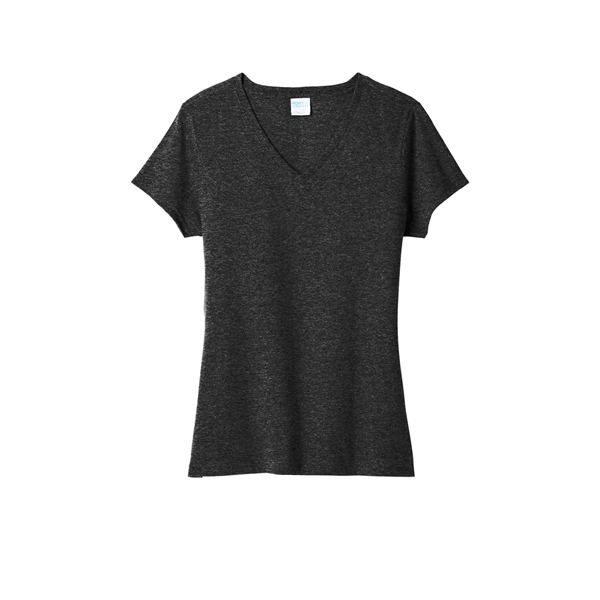 Port & Company Women's Tri-Blend V-Neck Tee. - Port & Company Women's Tri-Blend V-Neck Tee. - Image 8 of 45