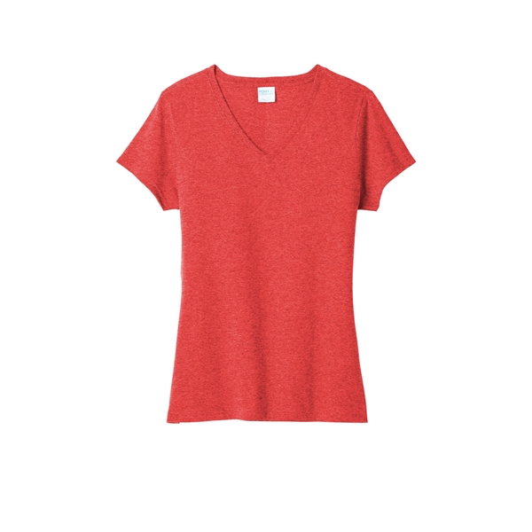 Port & Company Women's Tri-Blend V-Neck Tee. - Port & Company Women's Tri-Blend V-Neck Tee. - Image 13 of 45