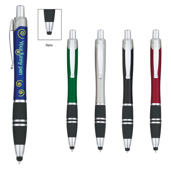 Retractable Pen with Stylus - Retractable Pen with Stylus - Image 0 of 9