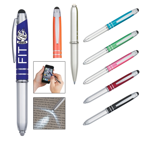 Aluminum Pen with LED light - Aluminum Pen with LED light - Image 0 of 9