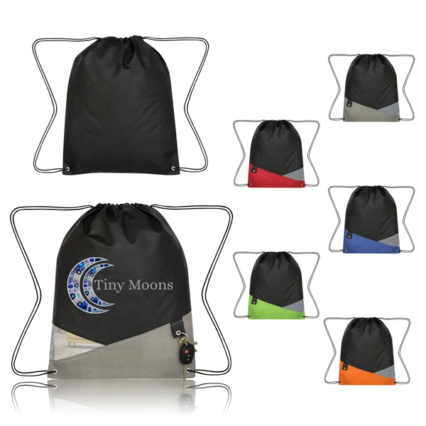 Water-Resistant Athlete's Drawstring Backpack - Water-Resistant Athlete's Drawstring Backpack - Image 0 of 7