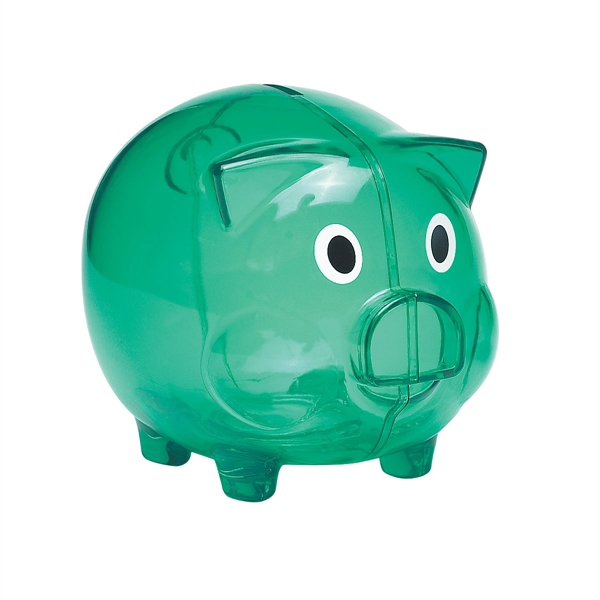 Plastic Pig-Shaped Coin Bank - Plastic Pig-Shaped Coin Bank - Image 2 of 5