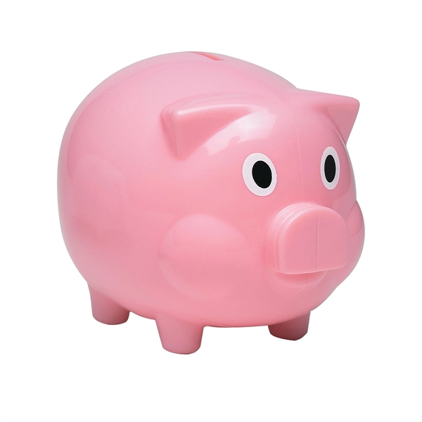 Plastic Pig-Shaped Coin Bank - Plastic Pig-Shaped Coin Bank - Image 3 of 5