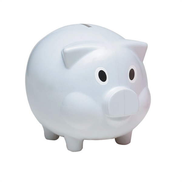 Plastic Pig-Shaped Coin Bank - Plastic Pig-Shaped Coin Bank - Image 5 of 5