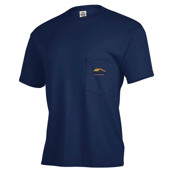 Classic Adult Pocket Tee - Classic Adult Pocket Tee - Image 2 of 9