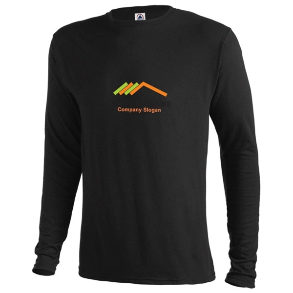 Moisture Wicking Long-Sleeve Adult Tee - Moisture Wicking Long-Sleeve Adult Tee - Image 4 of 11