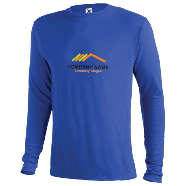 Moisture Wicking Long-Sleeve Adult Tee - Moisture Wicking Long-Sleeve Adult Tee - Image 7 of 11