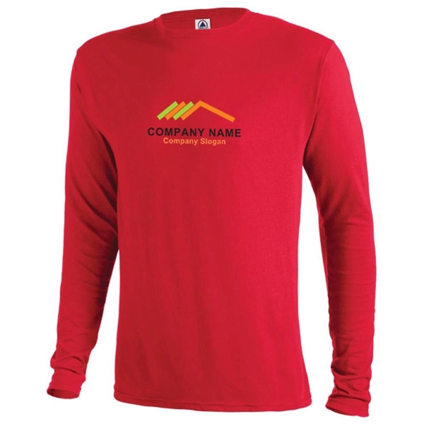 Moisture Wicking Long-Sleeve Adult Tee - Moisture Wicking Long-Sleeve Adult Tee - Image 10 of 11