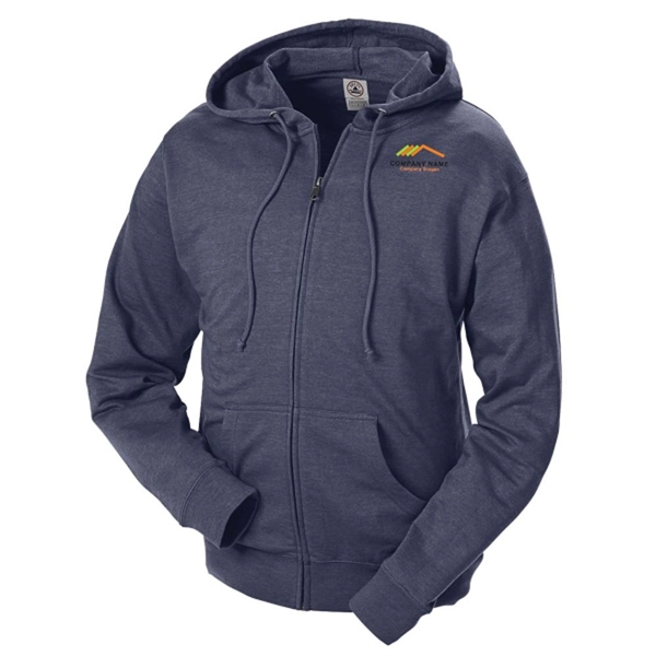 French Terry Fleece Hoodie with Zipper - French Terry Fleece Hoodie with Zipper - Image 4 of 10