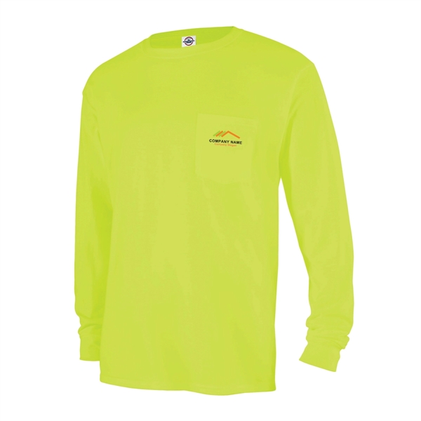 Stylish Long Sleeve Pocket Tee - Stylish Long Sleeve Pocket Tee - Image 4 of 5