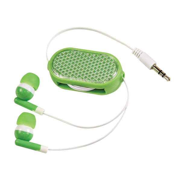 Stereo Quality Retractable Earbuds - Stereo Quality Retractable Earbuds - Image 1 of 7