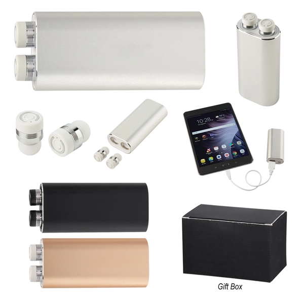 Wireless Earbuds and Power Bank Combo - Wireless Earbuds and Power Bank Combo - Image 1 of 9