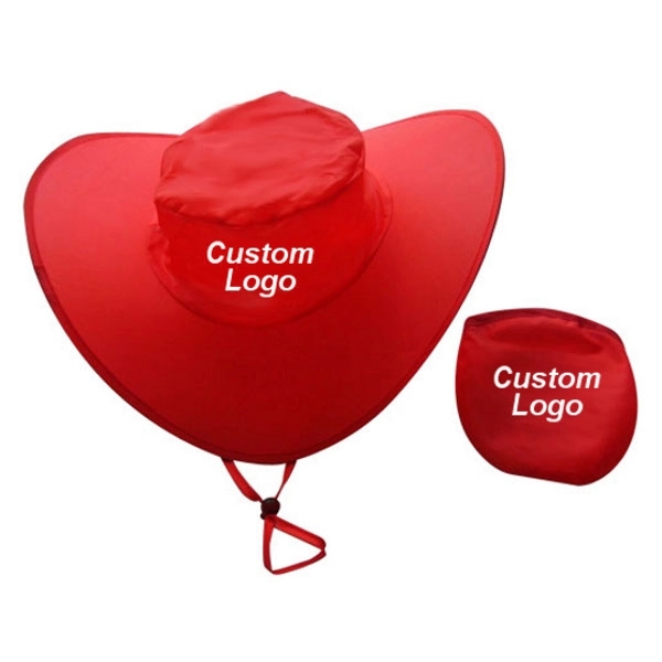 Promotional Foldable Cowboy Hat With Pouch - Promotional Foldable Cowboy Hat With Pouch - Image 3 of 5