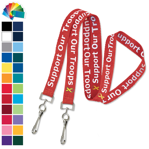 1"  Event-Style Custom Silkscreen Lanyard/Face Mask Holder - 1"  Event-Style Custom Silkscreen Lanyard/Face Mask Holder - Image 0 of 7