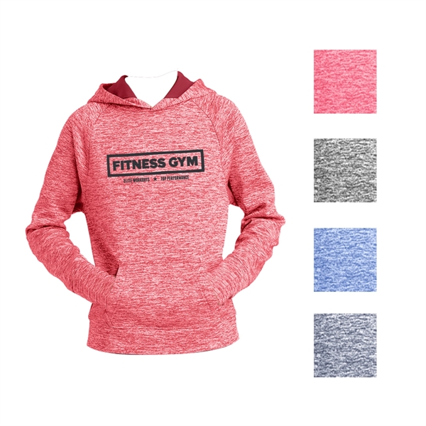 Sport-Tek® PosiCharge® Youth's Electric Pullover Hoodie - Sport-Tek® PosiCharge® Youth's Electric Pullover Hoodie - Image 0 of 4