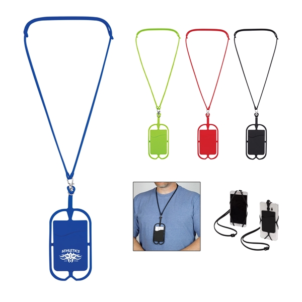 Phone-Holding Silicone Lanyard - Phone-Holding Silicone Lanyard - Image 0 of 8