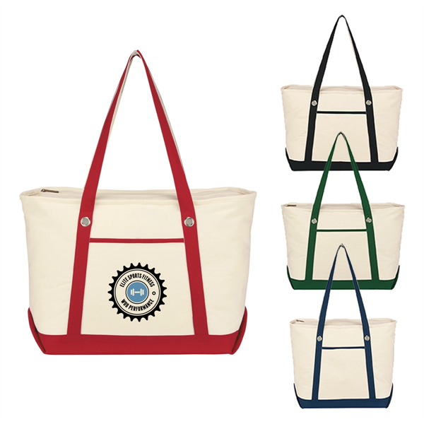 Large Canvas Tote for Sailing - Large Canvas Tote for Sailing - Image 0 of 4