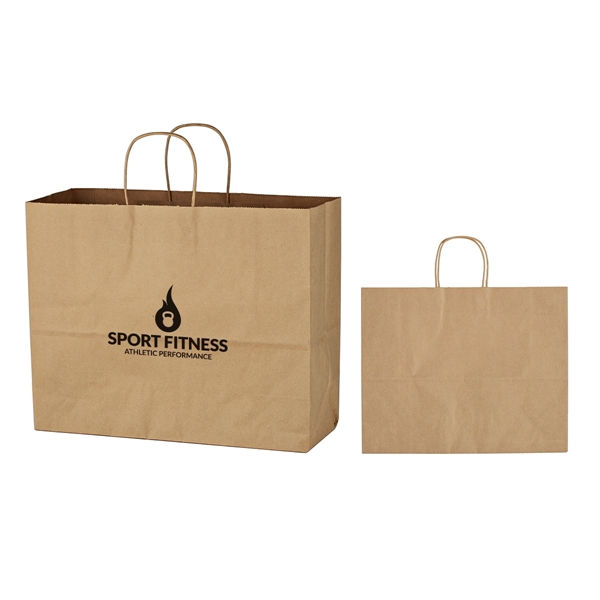 16" x 12- 1/2" Kraft Paper Bag - 16" x 12- 1/2" Kraft Paper Bag - Image 0 of 2