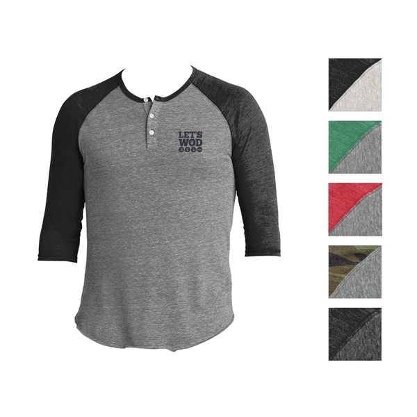 Raglan Henley Shirt - Raglan Henley Shirt - Image 0 of 5