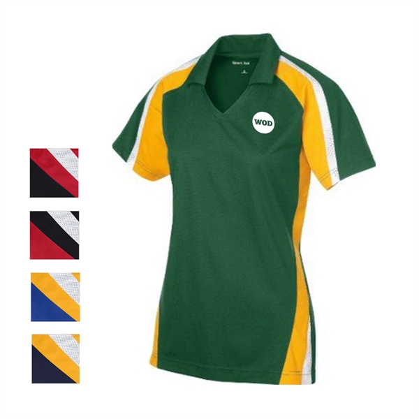 Sport-Tek® Women's Tricot Polo Shirt - Sport-Tek® Women's Tricot Polo Shirt - Image 0 of 12