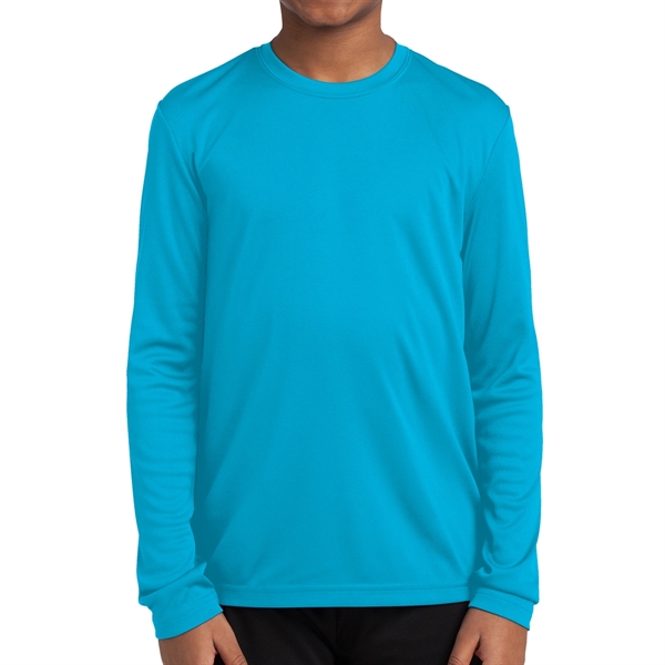 Sport-Tek® PosiCharge® Youth's Long-Sleeved T-Shirt - Sport-Tek® PosiCharge® Youth's Long-Sleeved T-Shirt - Image 1 of 18