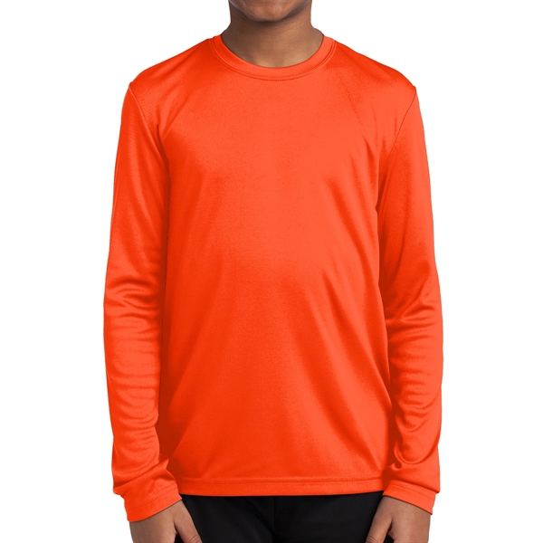 Sport-Tek® PosiCharge® Youth's Long-Sleeved T-Shirt - Sport-Tek® PosiCharge® Youth's Long-Sleeved T-Shirt - Image 2 of 18