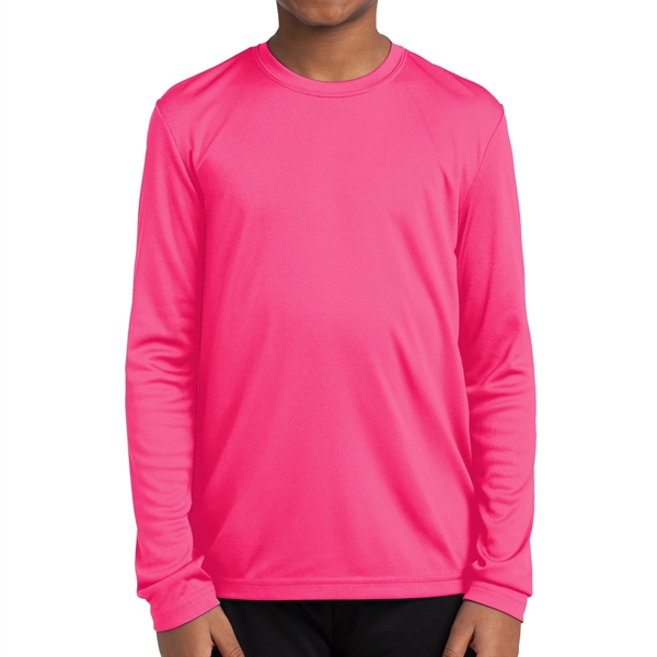 Sport-Tek® PosiCharge® Youth's Long-Sleeved T-Shirt - Sport-Tek® PosiCharge® Youth's Long-Sleeved T-Shirt - Image 3 of 18