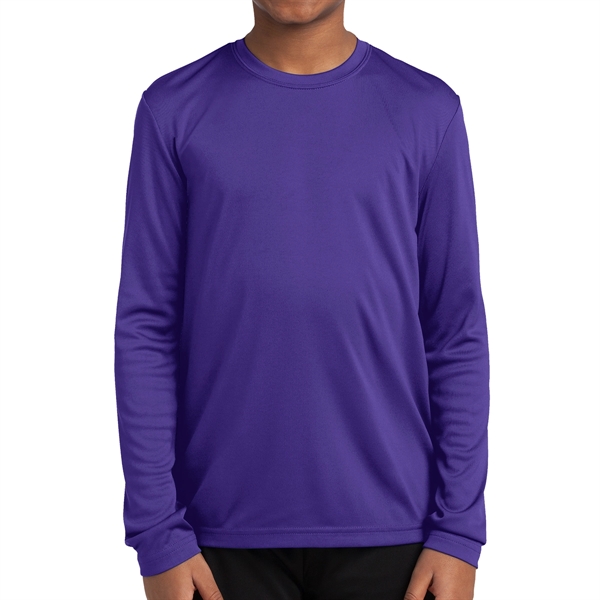 Sport-Tek® PosiCharge® Youth's Long-Sleeved T-Shirt - Sport-Tek® PosiCharge® Youth's Long-Sleeved T-Shirt - Image 5 of 18