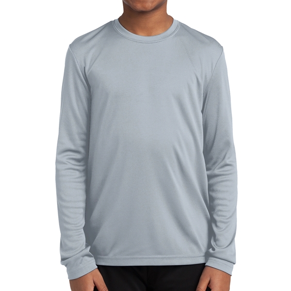 Sport-Tek® PosiCharge® Youth's Long-Sleeved T-Shirt - Sport-Tek® PosiCharge® Youth's Long-Sleeved T-Shirt - Image 6 of 18