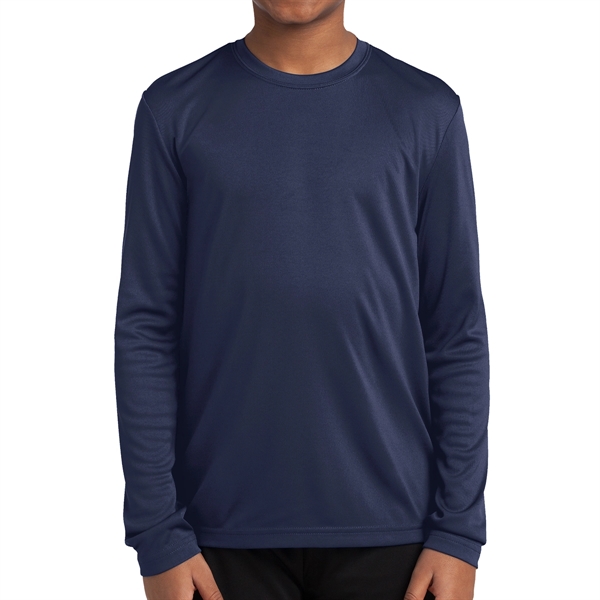 Sport-Tek® PosiCharge® Youth's Long-Sleeved T-Shirt - Sport-Tek® PosiCharge® Youth's Long-Sleeved T-Shirt - Image 7 of 18