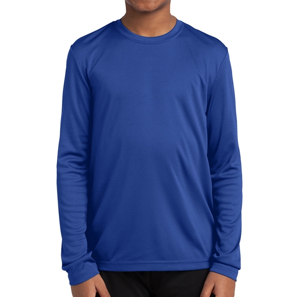 Sport-Tek® PosiCharge® Youth's Long-Sleeved T-Shirt - Sport-Tek® PosiCharge® Youth's Long-Sleeved T-Shirt - Image 9 of 18