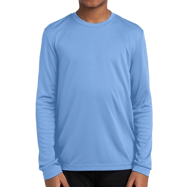 Sport-Tek® PosiCharge® Youth's Long-Sleeved T-Shirt - Sport-Tek® PosiCharge® Youth's Long-Sleeved T-Shirt - Image 11 of 18