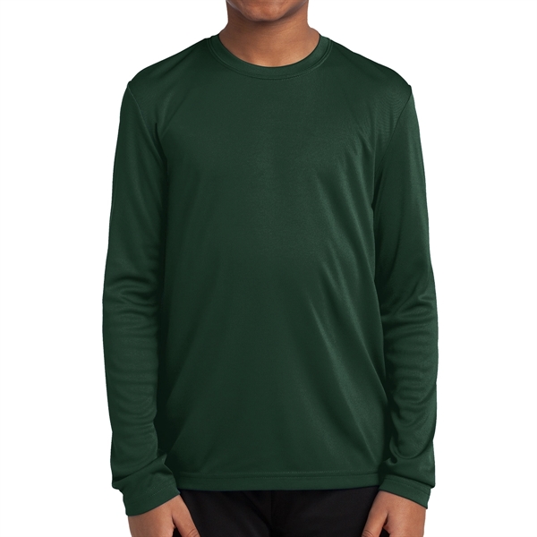 Sport-Tek® PosiCharge® Youth's Long-Sleeved T-Shirt - Sport-Tek® PosiCharge® Youth's Long-Sleeved T-Shirt - Image 12 of 18
