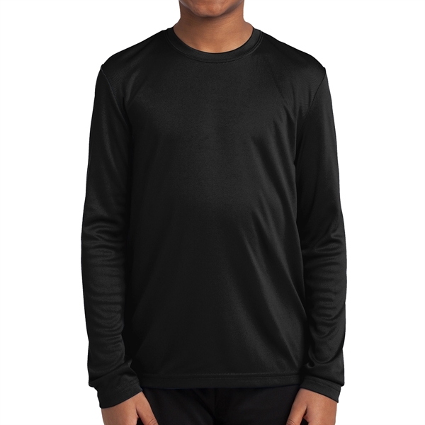Sport-Tek® PosiCharge® Youth's Long-Sleeved T-Shirt - Sport-Tek® PosiCharge® Youth's Long-Sleeved T-Shirt - Image 13 of 18