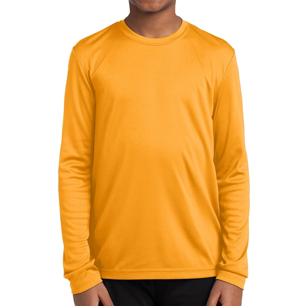 Sport-Tek® PosiCharge® Youth's Long-Sleeved T-Shirt - Sport-Tek® PosiCharge® Youth's Long-Sleeved T-Shirt - Image 14 of 18