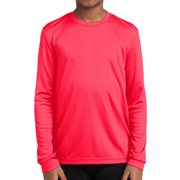 Sport-Tek® PosiCharge® Youth's Long-Sleeved T-Shirt - Sport-Tek® PosiCharge® Youth's Long-Sleeved T-Shirt - Image 15 of 18