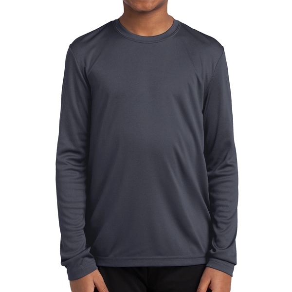 Sport-Tek® PosiCharge® Youth's Long-Sleeved T-Shirt - Sport-Tek® PosiCharge® Youth's Long-Sleeved T-Shirt - Image 16 of 18