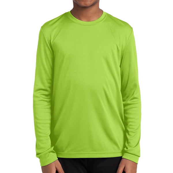 Sport-Tek® PosiCharge® Youth's Long-Sleeved T-Shirt - Sport-Tek® PosiCharge® Youth's Long-Sleeved T-Shirt - Image 17 of 18