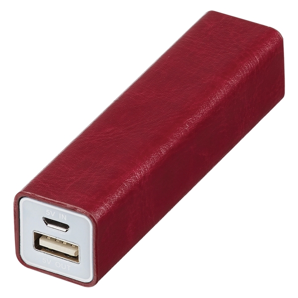 High Tech Leatherette Power Bank - High Tech Leatherette Power Bank - Image 5 of 6