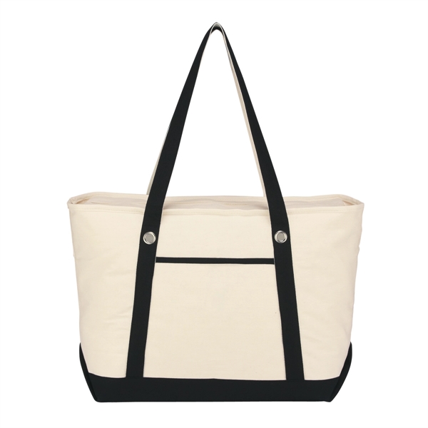 Large Canvas Tote for Sailing - Large Canvas Tote for Sailing - Image 1 of 4