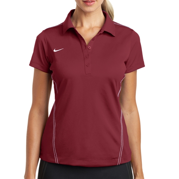 Nike Women's Dri-FIT Fitness Swoosh Polo Shirt - Nike Women's Dri-FIT Fitness Swoosh Polo Shirt - Image 4 of 15