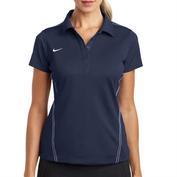 Nike Women's Dri-FIT Fitness Swoosh Polo Shirt - Nike Women's Dri-FIT Fitness Swoosh Polo Shirt - Image 6 of 15