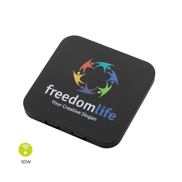 10W Wireless charging with dual USB port - 10W Wireless charging with dual USB port - Image 4 of 5