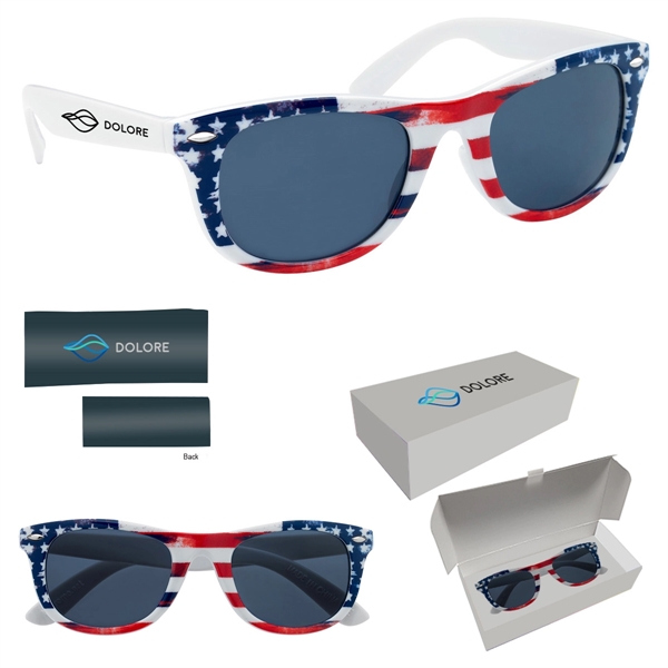 US Flag Branded Sunglasses - US Flag Branded Sunglasses - Image 3 of 3