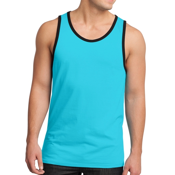 District® Male Youth's Cotton Ringer Tank Top - District® Male Youth's Cotton Ringer Tank Top - Image 1 of 10